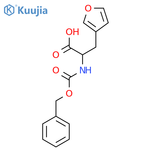 2-{(benzyloxy)carbonylamino}-3-(furan-3-yl)propanoic acid structure