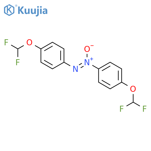 Diazene, bis[4-(difluoromethoxy)phenyl]-, 1-oxide structure
