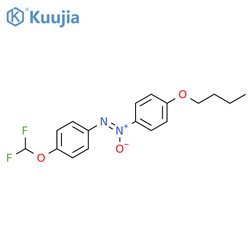 Diazene, (4-butoxyphenyl)[4-(difluoromethoxy)phenyl]-, 2-oxide structure