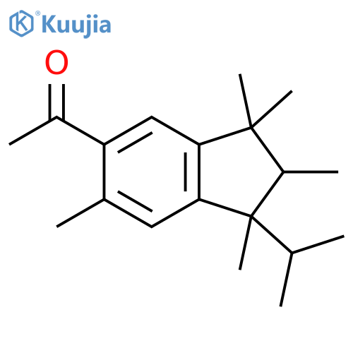 Ethanone,1-[2,3-dihydro-1,2,3,3,6-pentamethyl-1-(1-methylethyl)-1H-inden-5-yl]- structure
