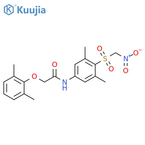 Acetamide,N-[3,5-dimethyl-4-[(nitromethyl)sulfonyl]phenyl]-2-(2,6-dimethylphenoxy)- structure