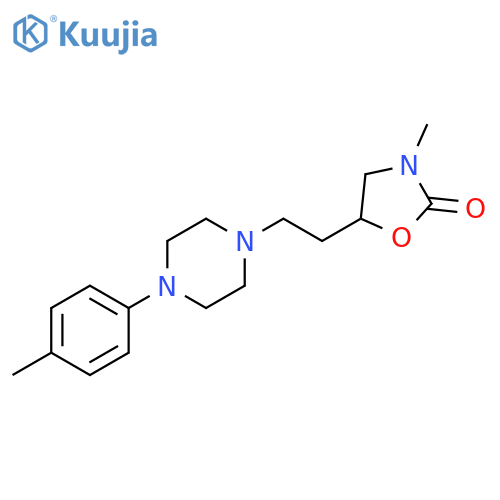 2-Oxazolidinone, 3-methyl-5-[2-[4-(4-methylphenyl)-1-piperazinyl]ethyl]- structure