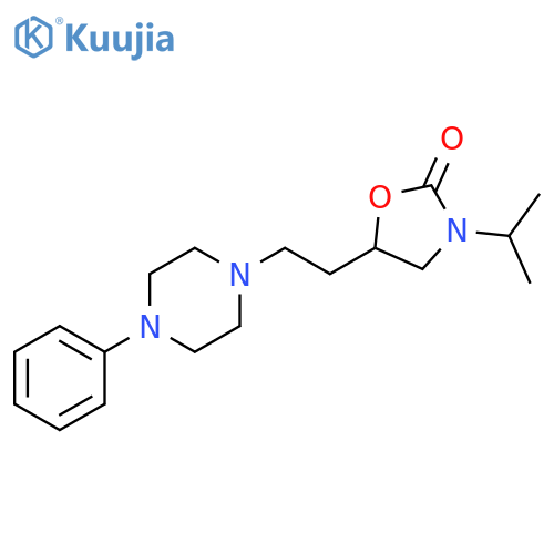 2-Oxazolidinone, 3-(1-methylethyl)-5-[2-(4-phenyl-1-piperazinyl)ethyl]- structure