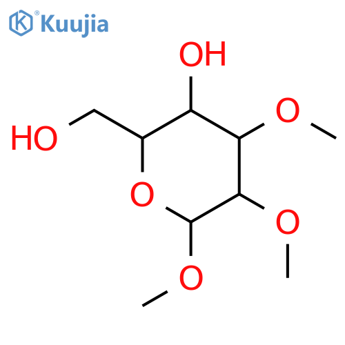 1,2,3-Tri-O-methyl-a-D-glucopyranose structure