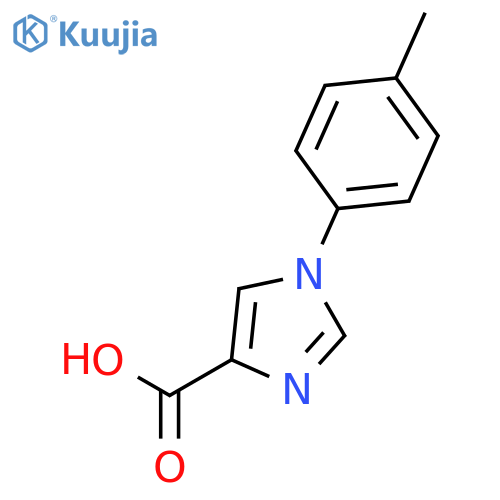 1-(4-methylphenyl)-1H-Imidazole-4-carboxylic acid structure