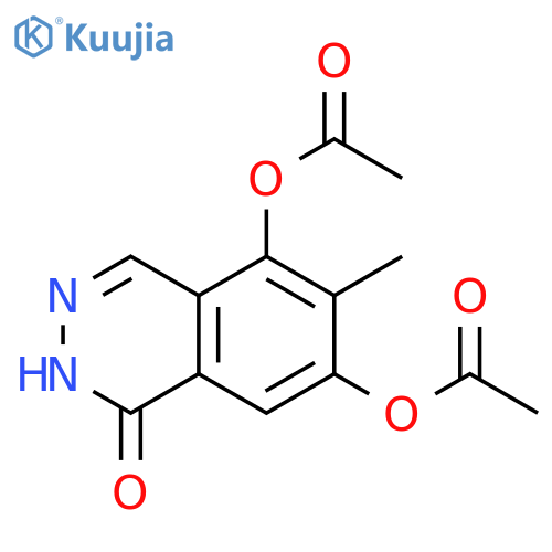 1(2H)-Phthalazinone, 5,7-bis(acetyloxy)-6-methyl- structure