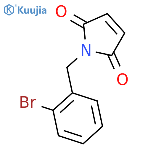 1-(2-bromophenyl)methyl-2,5-dihydro-1H-pyrrole-2,5-dione structure