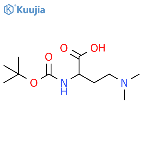 2-{(tert-butoxy)carbonylamino}-4-(dimethylamino)butanoic acid structure