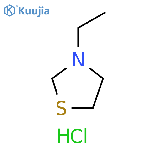 Thiazolidine, 3-ethyl-, hydrochloride structure