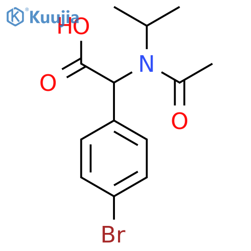 2-(4-bromophenyl)-2-N-(propan-2-yl)acetamidoacetic acid structure