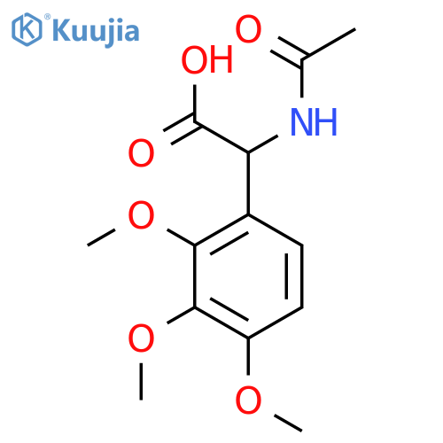 2-Acetamido-2-(2,3,4-trimethoxyphenyl)acetic acid structure