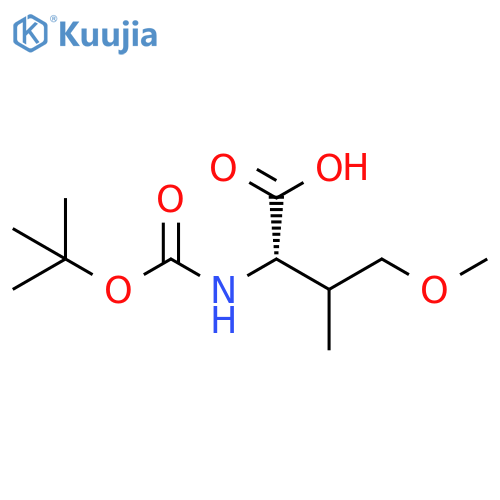 2-{(tert-butoxy)carbonylamino}-4-methoxy-3-methylbutanoic acid structure
