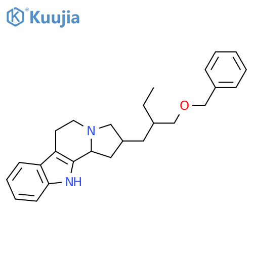 2-[2-[(Benzyloxy)methyl]butyl]-2,3,5,6,11,11b-hexahydro-1H-indolizino[8,7-b]indole structure