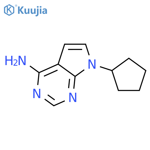 7-cyclopentyl-7H-pyrrolo[2,3-d]pyrimidin-4-amine structure