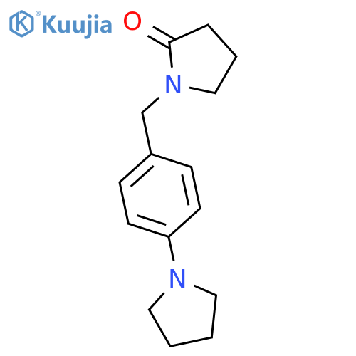 2-Pyrrolidinone,1-[[4-(1-pyrrolidinyl)phenyl]methyl]- structure