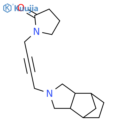 2-Pyrrolidinone,1-[4-(octahydro-4,7-methano-2H-isoindol-2-yl)-2-butyn-1-yl]- structure
