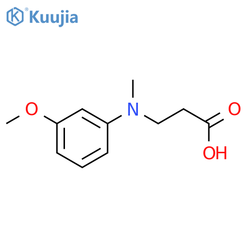 3-[(3-Methoxy-phenyl)-methyl-amino]-propionic acid structure