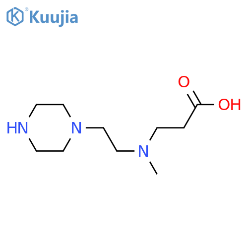 3-{methyl[2-(piperazin-1-yl)ethyl]amino}propanoic acid structure