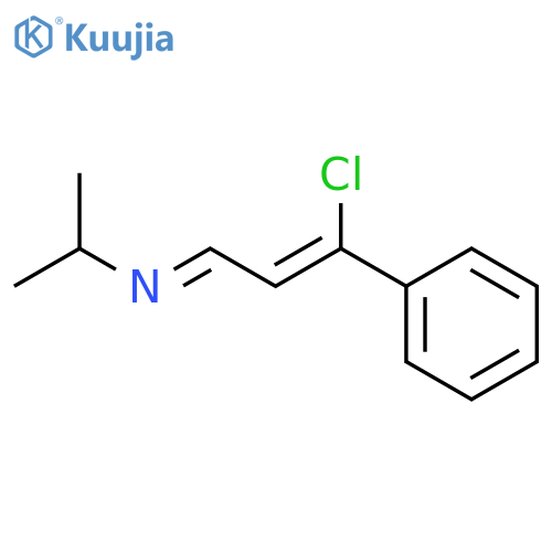 2-PROPANAMINE, N-(3-CHLORO-3-PHENYL-2-PROPENYLIDENE)- structure