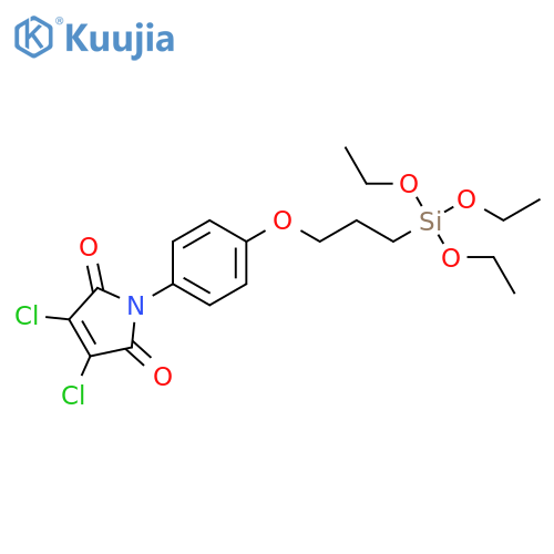 1H-Pyrrole-2,5-dione, 3,4-dichloro-1-[4-[3-(triethoxysilyl)propoxy]phenyl]- structure