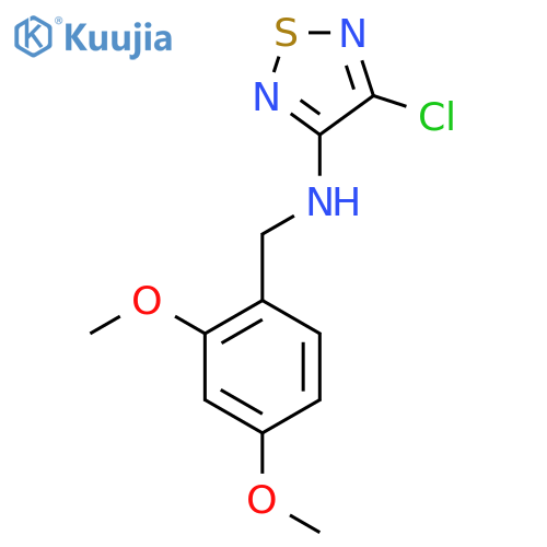 4-chloro-N-(2,4-diMethoxybenzyl)-1,2,5-thiadiazol-3-aMine structure