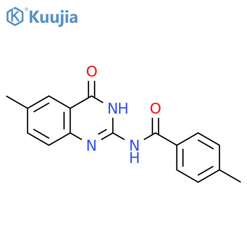 Benzamide, N-(1,4-dihydro-6-methyl-4-oxo-2-quinazolinyl)-4-methyl- structure