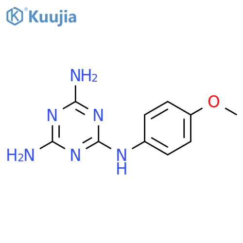 1,3,5-Triazine-2,4,6-triamine, N-(4-methoxyphenyl)- structure