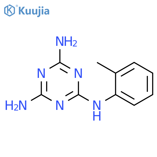 1,3,5-Triazine-2,4,6-triamine, N-(2-methylphenyl)- structure