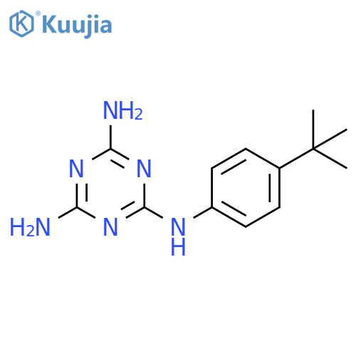 1,3,5-Triazine-2,4,6-triamine, N-[4-(1,1-dimethylethyl)phenyl]- structure
