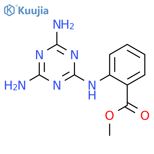 Benzoic acid, 2-[(4,6-diamino-1,3,5-triazin-2-yl)amino]-, methyl ester structure