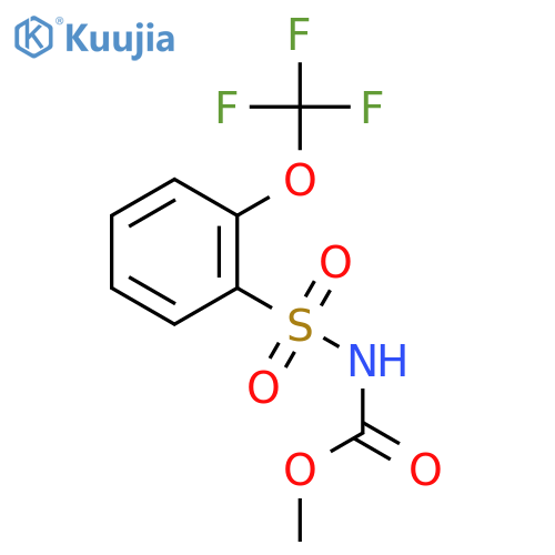 Carbamic acid, [[2-(trifluoromethoxy)phenyl]sulfonyl]-, methyl ester structure