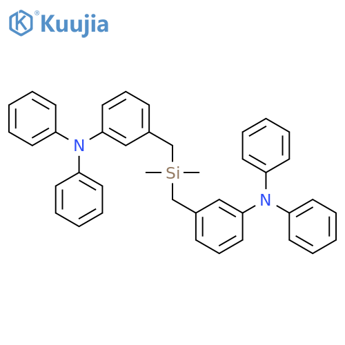 Benzenamine, 3,3'-[(dimethylsilylene)bis(methylene)]bis[N,N-diphenyl- structure