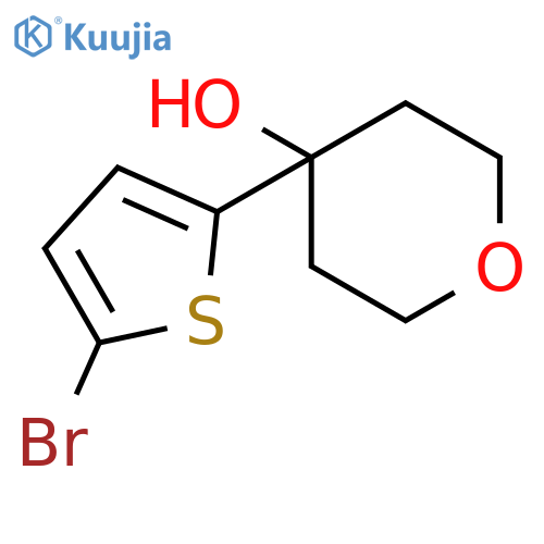 2H-Pyran-4-ol, 4-(5-bromo-2-thienyl)tetrahydro- structure