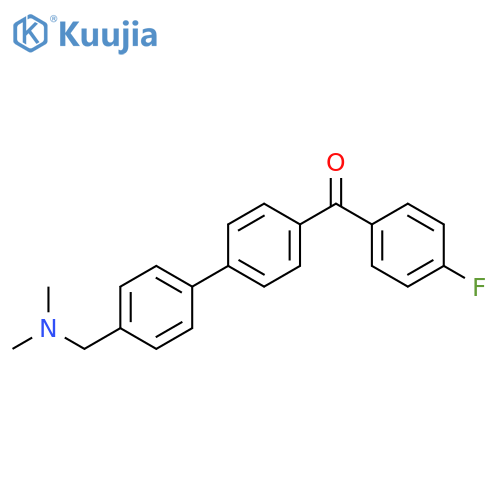Methanone,[4'-[(dimethylamino)methyl][1,1'-biphenyl]-4-yl](4-fluorophenyl)- structure