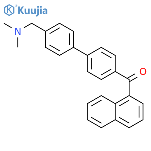 Methanone,[4'-[(dimethylamino)methyl][1,1'-biphenyl]-4-yl]-1-naphthalenyl- structure