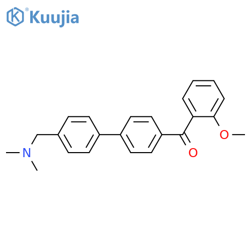 Methanone,[4'-[(dimethylamino)methyl][1,1'-biphenyl]-4-yl](2-methoxyphenyl)- structure