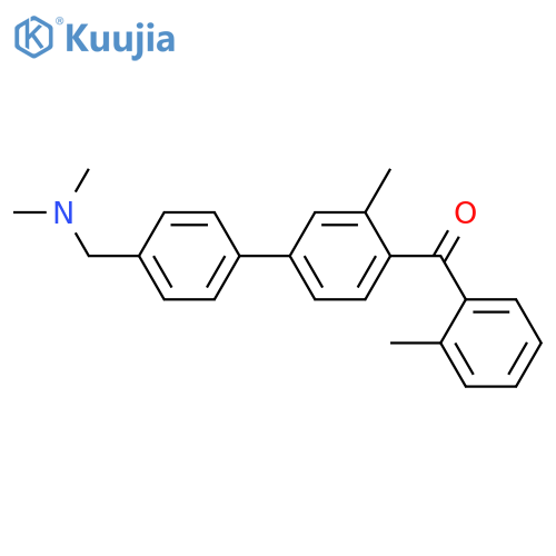 Methanone,[4'-[(dimethylamino)methyl]-3-methyl[1,1'-biphenyl]-4-yl](2-methylphenyl)- structure