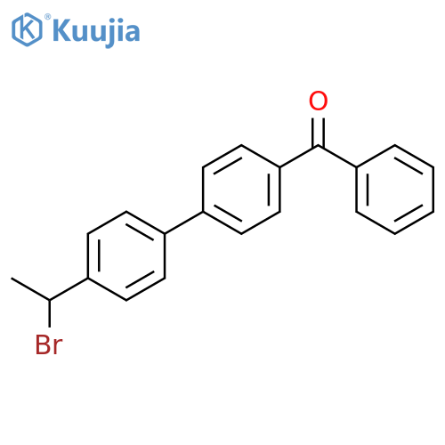 Methanone, [4'-(1-bromoethyl)[1,1'-biphenyl]-4-yl]phenyl- structure