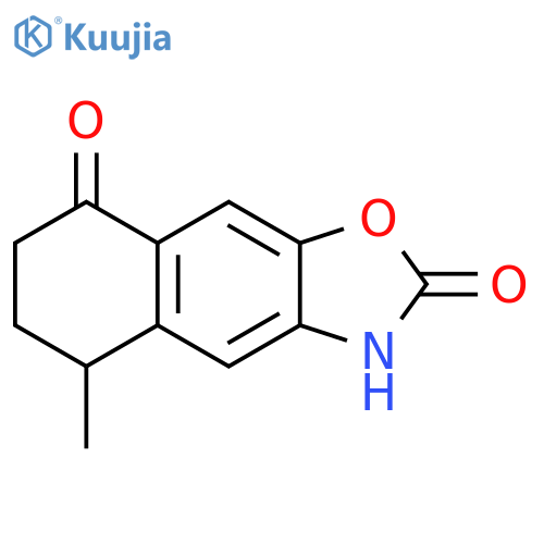 Naphth[2,3-d]oxazole-2,8(3H,5H)-dione, 6,7-dihydro-5-methyl- structure