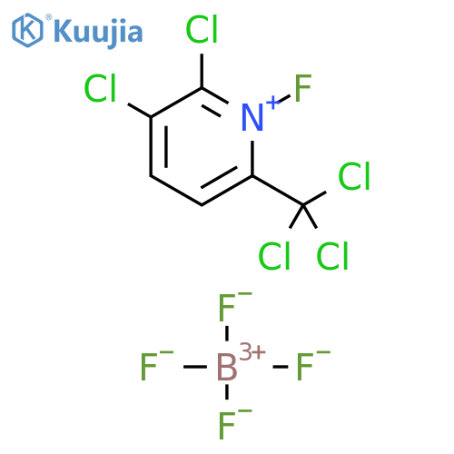 Pyridinium, 2,3-dichloro-1-fluoro-6-(trichloromethyl)-,tetrafluoroborate(1-) structure