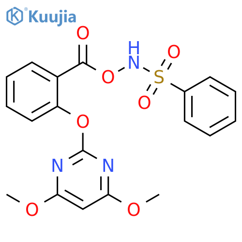 Benzenesulfonamide,N-[[2-[(4,6-dimethoxy-2-pyrimidinyl)oxy]benzoyl]oxy]- structure