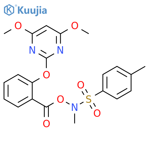 Benzenesulfonamide,N-[[2-[(4,6-dimethoxy-2-pyrimidinyl)oxy]benzoyl]oxy]-N,4-dimethyl- structure