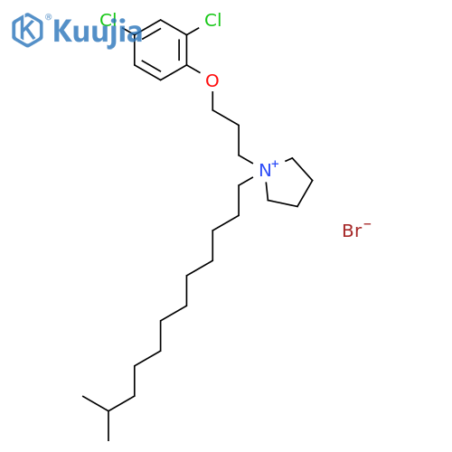 Pyrrolidinium, 1-[3-(2,4-dichlorophenoxy)propyl]-1-isotridecyl-, bromide structure
