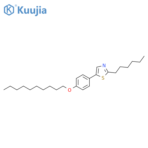 Thiazole, 5-[4-(decyloxy)phenyl]-2-hexyl- structure