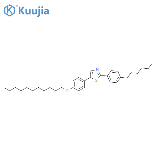 Thiazole, 2-(4-hexylphenyl)-5-[4-(undecyloxy)phenyl]- structure