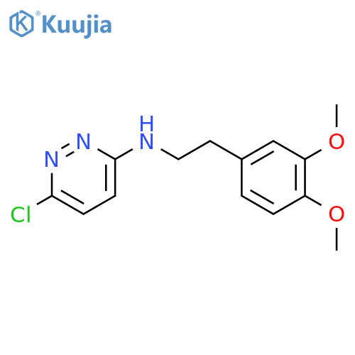 6-chloro-n-[2-(3,4-dimethoxyphenyl)ethyl]pyridazin-3-amine structure