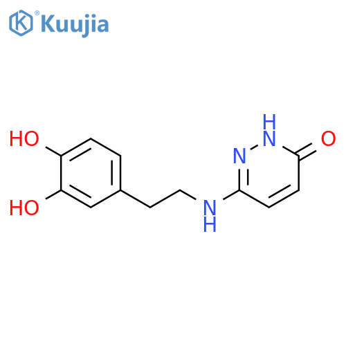 3(2H)-Pyridazinone, 6-[[2-(3,4-dihydroxyphenyl)ethyl]amino]- structure