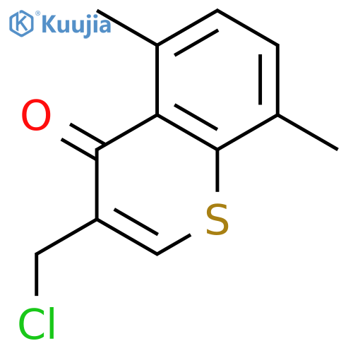 4H-1-Benzothiopyran-4-one, 3-(chloromethyl)-5,8-dimethyl- structure