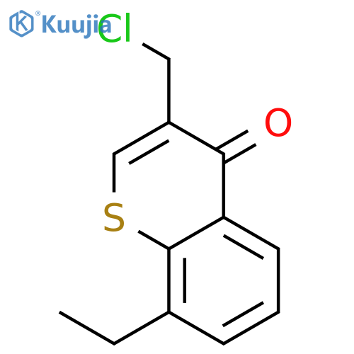 4H-1-Benzothiopyran-4-one, 3-(chloromethyl)-8-ethyl- structure