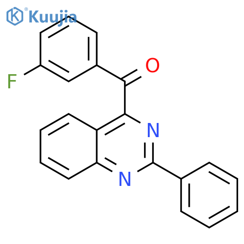 Methanone, (3-fluorophenyl)(2-phenyl-4-quinazolinyl)- structure
